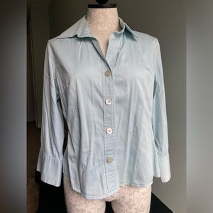 VTG Banana Republic Light Blue Button Down Shirt - Women's PL